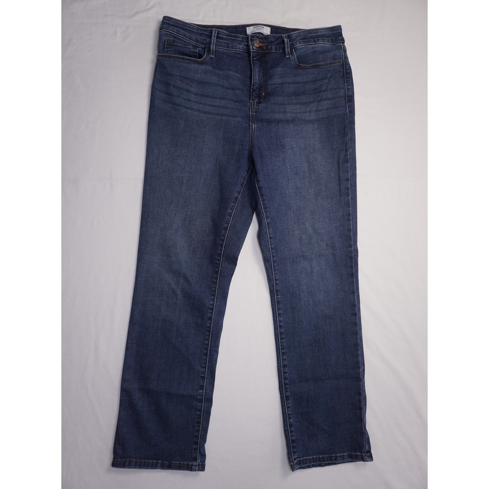 Denizen From Levi's 12 High-Rise Ankle Straight Blue Denim Jeans